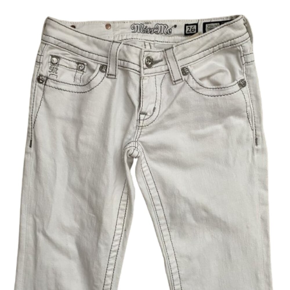 Miss Me White Boot Jeans - Picture 2 of 7